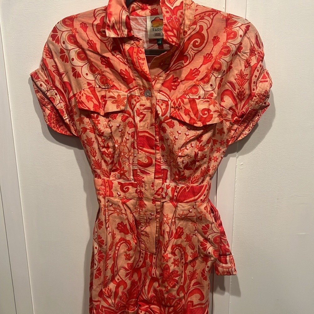 Farm Rio Jaipur Linen Romper - Picture 2 of 6